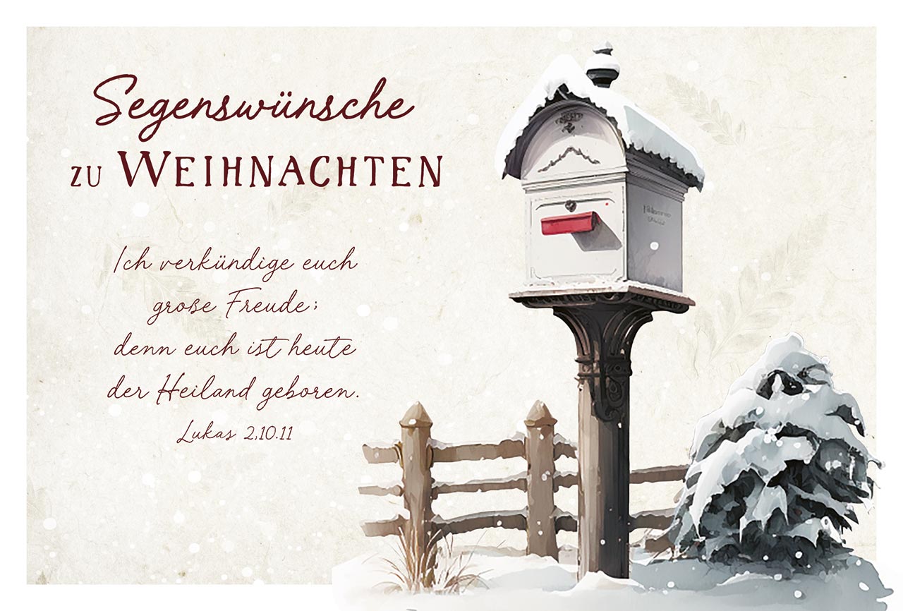 Mini-Spruchkarten-Set Weihnachten