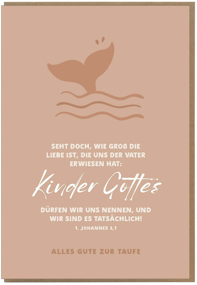 Faltkarte "Alles Gute zur Taufe"
