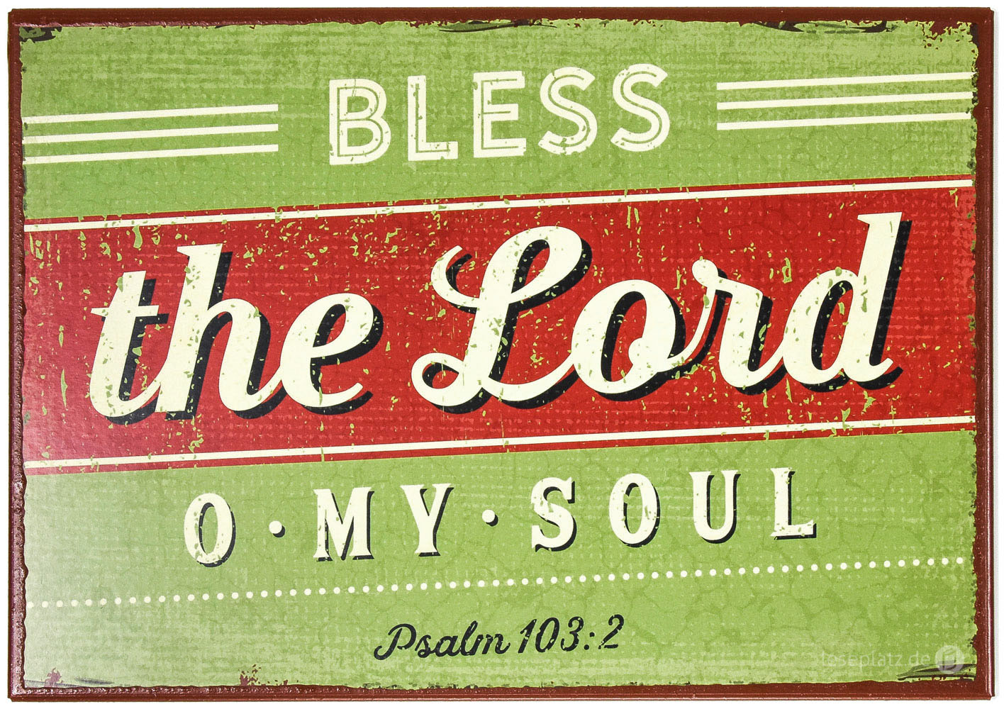 898307700_Bless_the_Lord Metallschild "Bless the Lord"