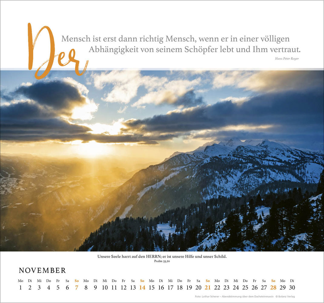 Fels meiner Stärke 2027 - Wandkalender