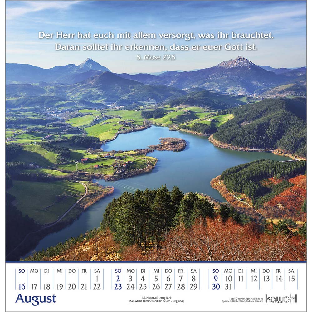 Glanz der Berge 2026 - Wandkalender