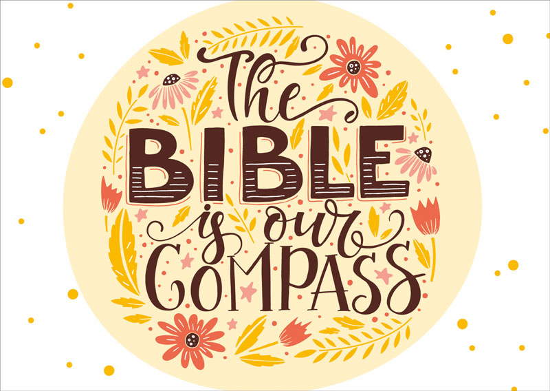 Postkarte "Bible Compass"