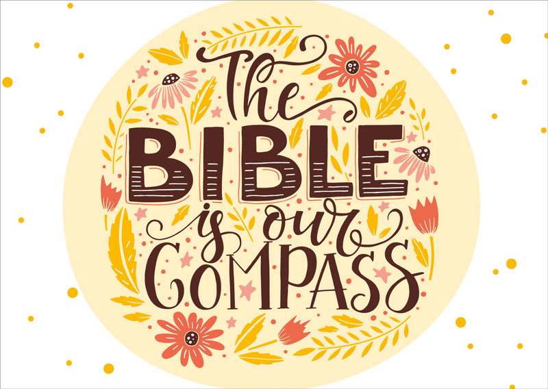 179731834 Postkarte "Bible Compass"