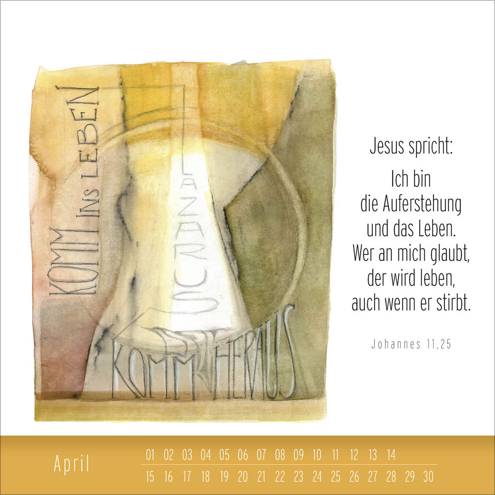 Hoffnung und Leben - immerwährender Tischkalender