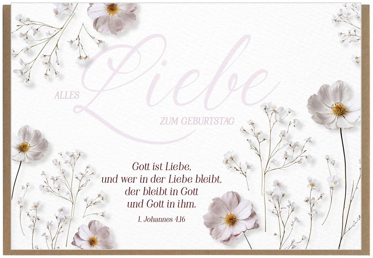 Faltkarte "Alles Liebe"