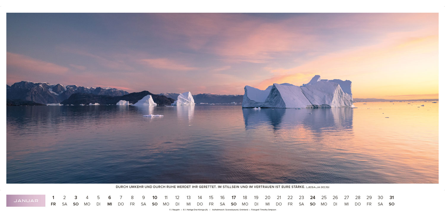 Life-is-more Panoramakalender XL 2027